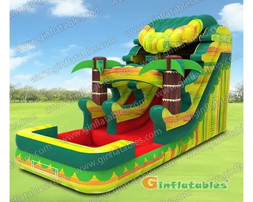 Inflatable water slide