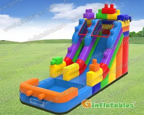 GWS-272 25' Building block water slide