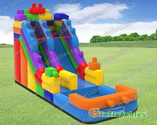 25' Building block water slide