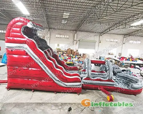 Red wave water slide n slip