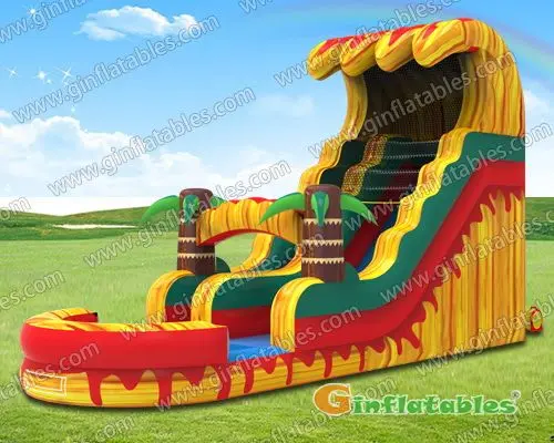 Fire water slide