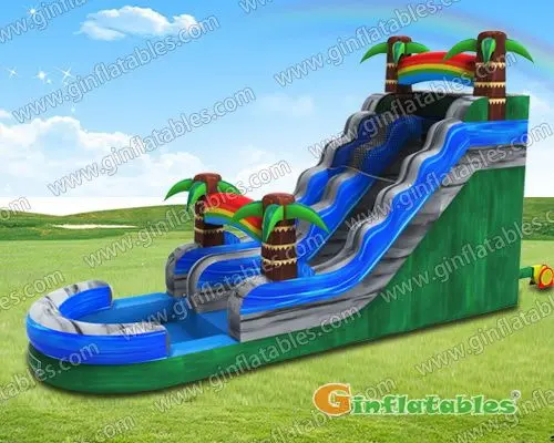 Palm tree water slide