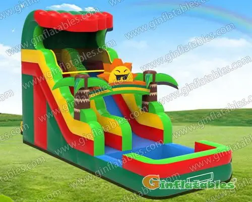 Sunny water slide