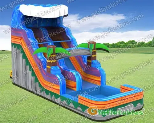 Inflatable water slide