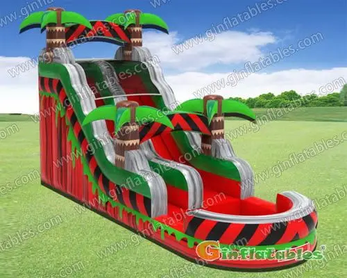 Inflatable water slide