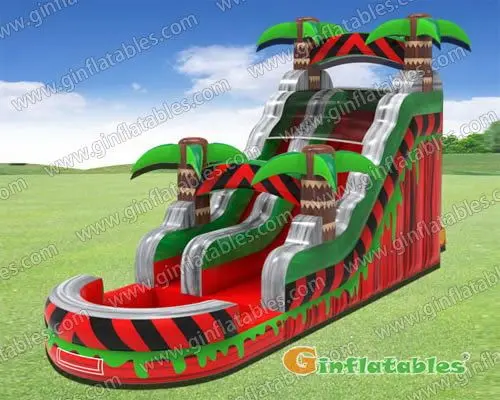 Inflatable water slide