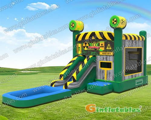 Inflatable water slide