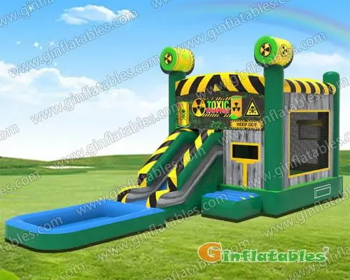 Inflatable water slide