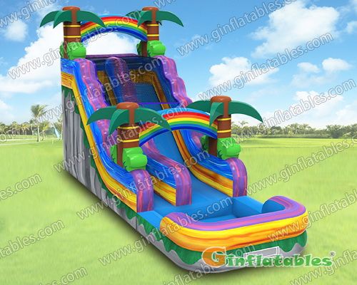 Inflatable water slide