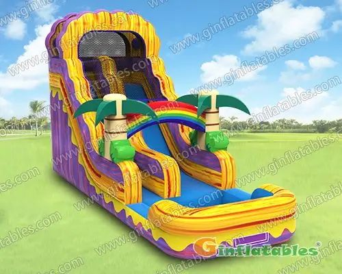 Inflatable water slide