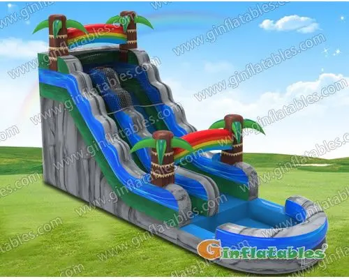 Rainbow water slide