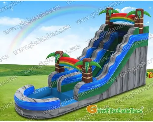 Rainbow water slide