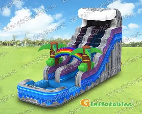 Inflatable water slide