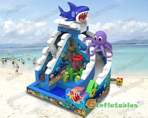 Under the sea water slide