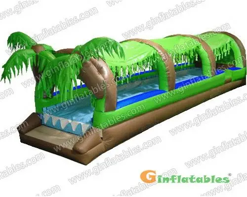 Inflatable Forest Slip N Dip Slide