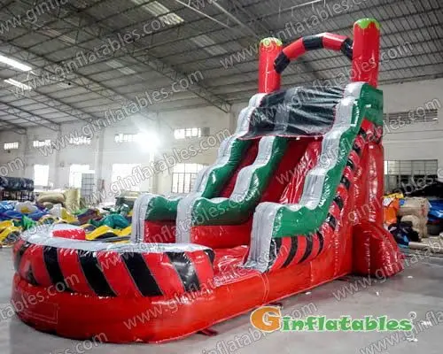 Inflatable water slide