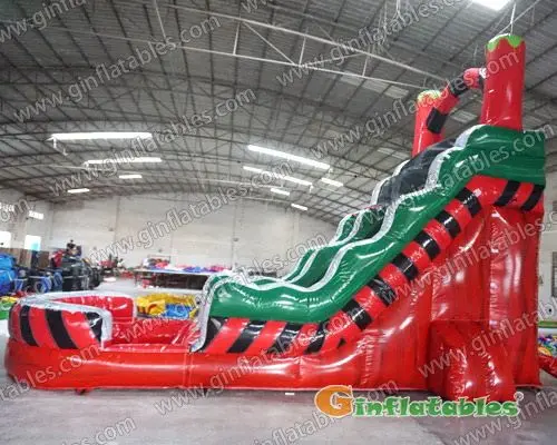 Inflatable water slide