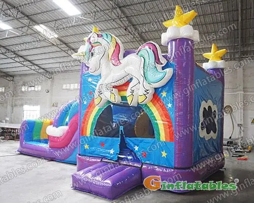 Unicorn water slide combo