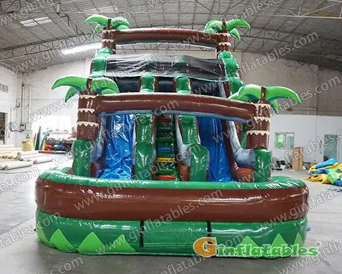14ftW x 18ftH Amazon dual water slide