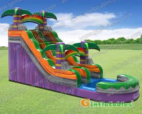 Purple water slide