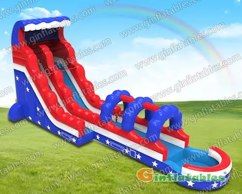 19.5ftH America water slide n slip