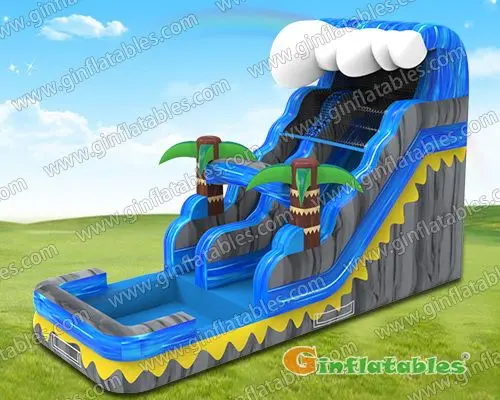 Big wave water slide