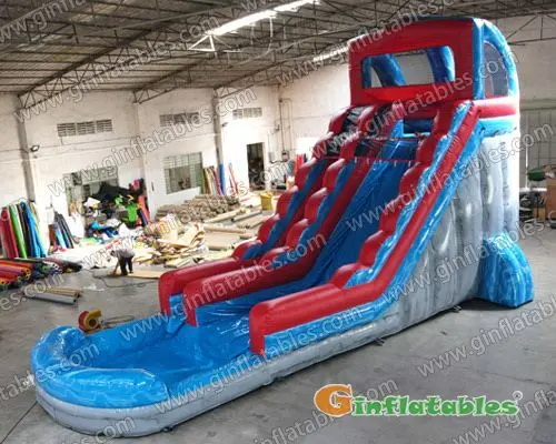 Inflatable water slide