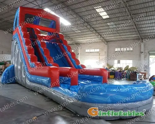 Inflatable water slide