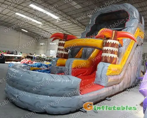 Inflatable water slide