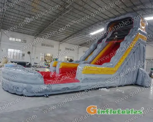 Inflatable water slide