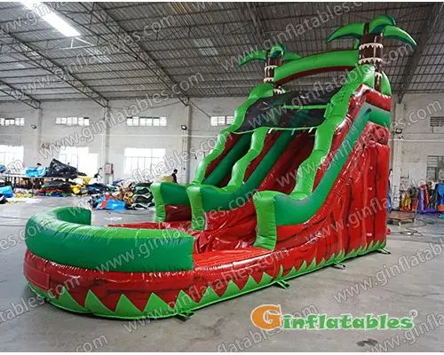 Jungle trees water slide