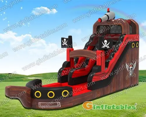 Pirate ship water slide