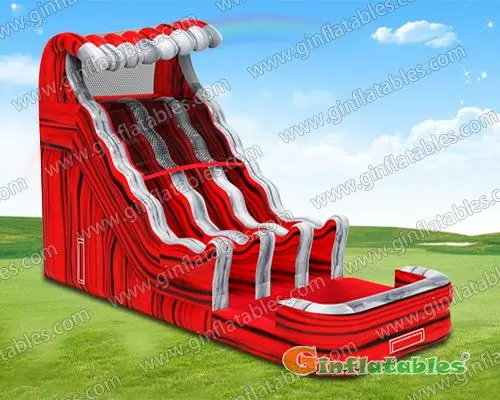 Red wave water slide