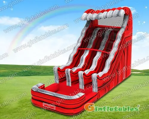 Red wave water slide