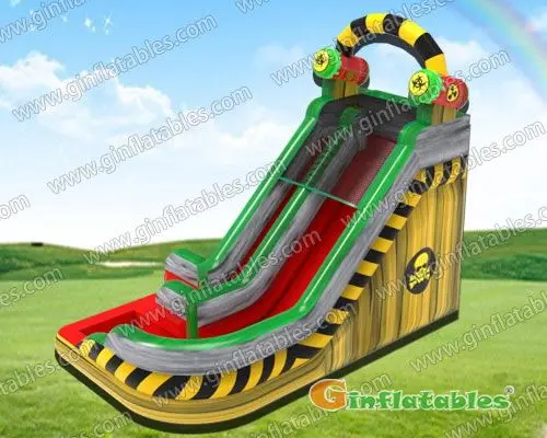 Nuclear toxic curved water slide