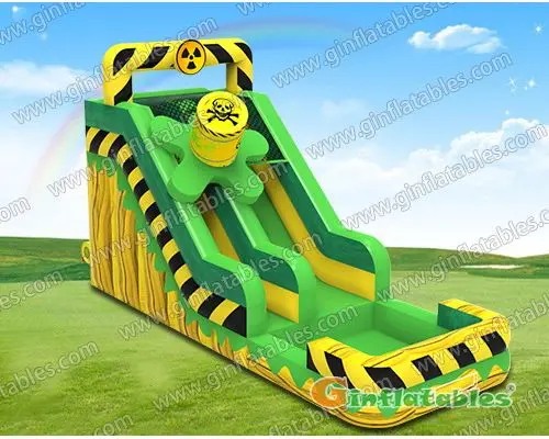 Nuclear toxic water slide inflatable