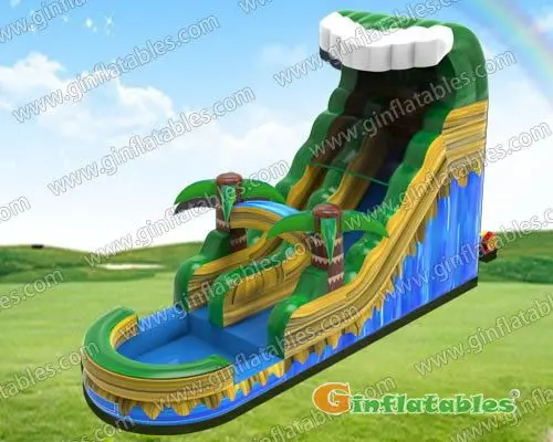Palm trees water slide