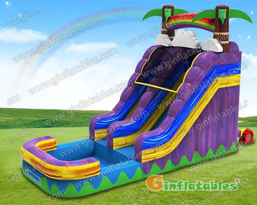 Palm tree water slide