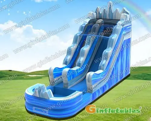 Glacier water slide