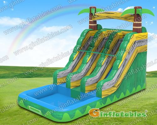 16 ft Forest dual water slide 16 ft Forest dual water slide