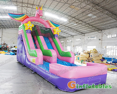 Unicorn water slide inflatables