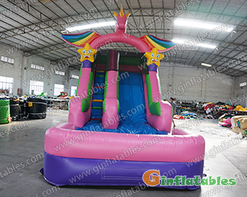 Unicorn water slide inflatables
