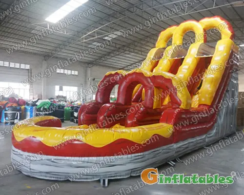 Dual lane water slides