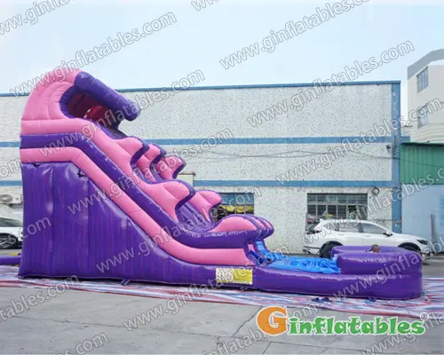Purple marble water slide