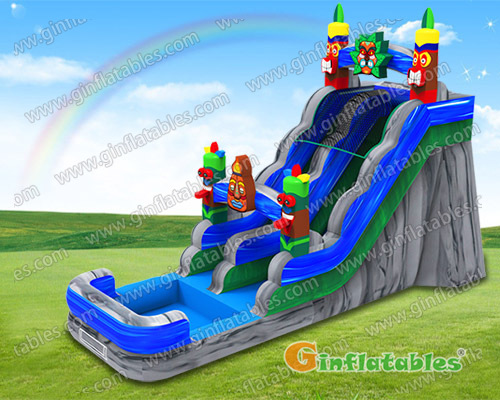 Tiki water slide