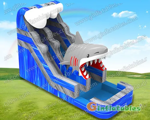 Shark escape water slide