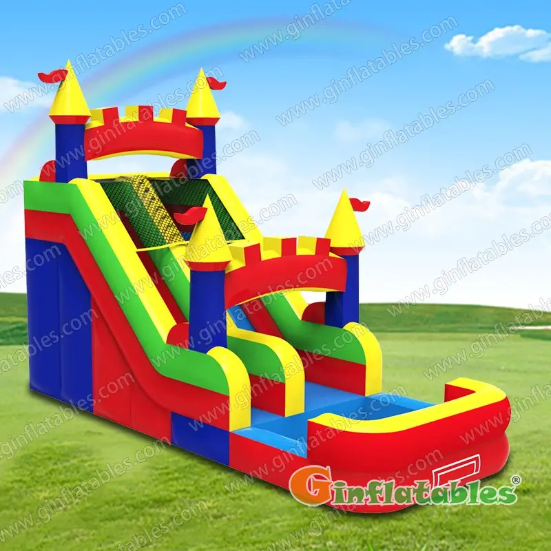 18FT Medieval backyard water slide