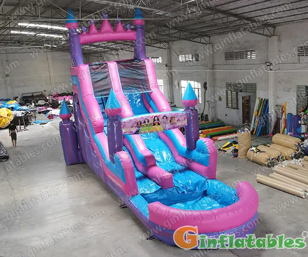 Pink water slide