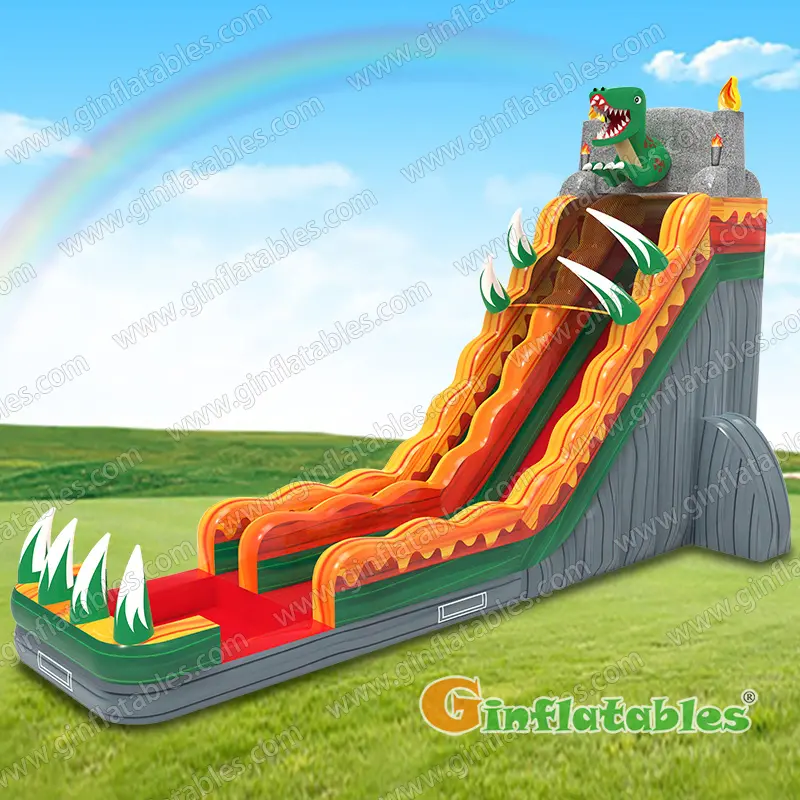 Dinosaur water slide