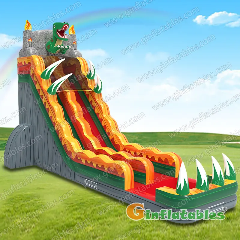 Dinosaur water slide